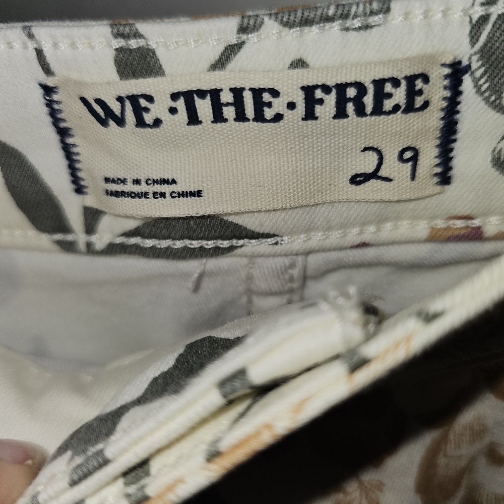 Free People, Sz 29, Youthquake Printed Crop Flare Jeans, NwT - Picture 3 of 5